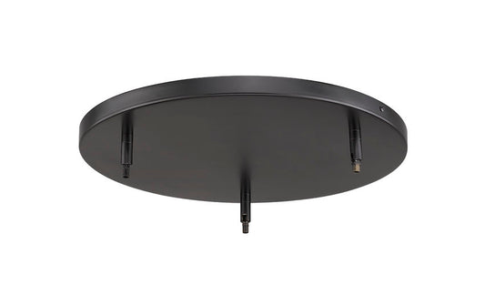 Z-Lite Multi Point Canopy 18" Matte Black Steel Ceiling Plate