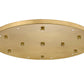 Z-Lite Multi Point Canopy 24" Modern Gold Steel Ceiling Plate