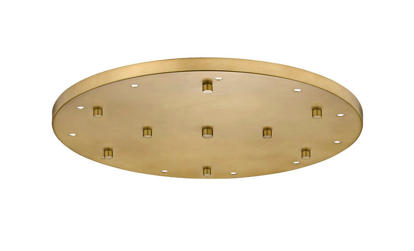 Z-Lite Multi Point Canopy 24" Modern Gold Steel Ceiling Plate