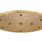 Z-Lite Multi Point Canopy 24" Rubbed Brass Steel Ceiling Plate
