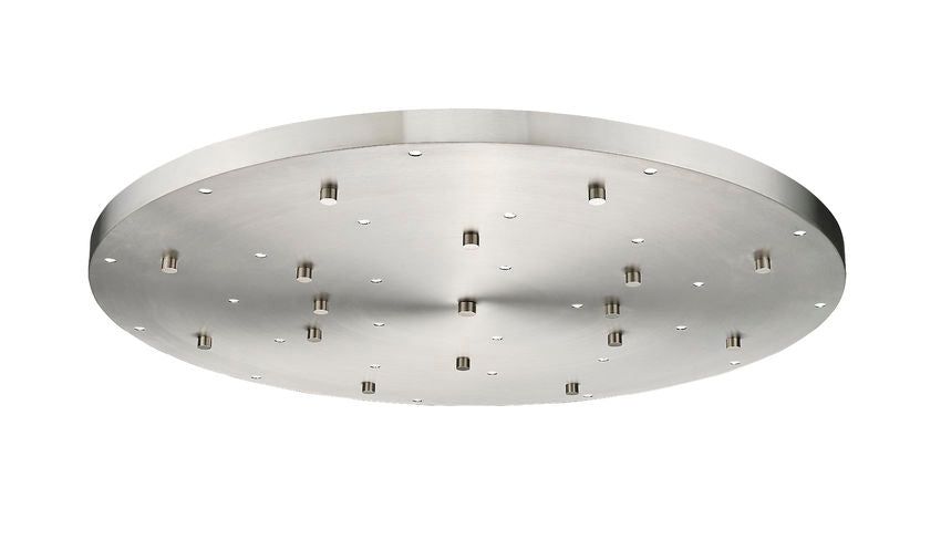 Z-Lite Multi Point Canopy 36" Brushed Nickel Steel Ceiling Plate