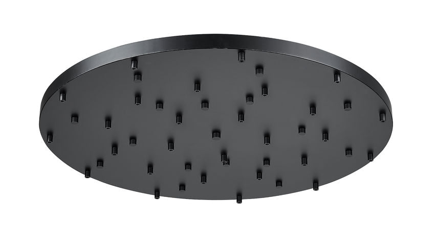 Z-Lite Multi Point Canopy 36" Matte Black Steel Ceiling Plate