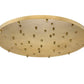 Z-Lite Multi Point Canopy 36" Modern Gold Steel Ceiling Plate