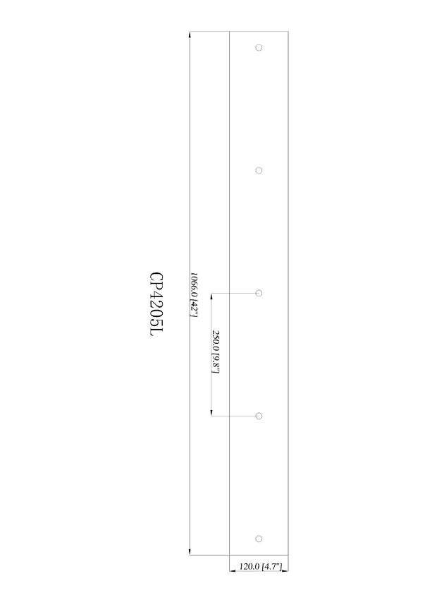 Z-Lite Multi Point Canopy 42" Brushed Nickel Steel Ceiling Plate