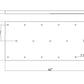 Z-Lite Multi Point Canopy 42" Matte Black Steel Ceiling Plate