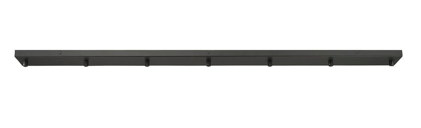 Z-Lite Multi Point Canopy 54" Matte Black Steel Ceiling Plate