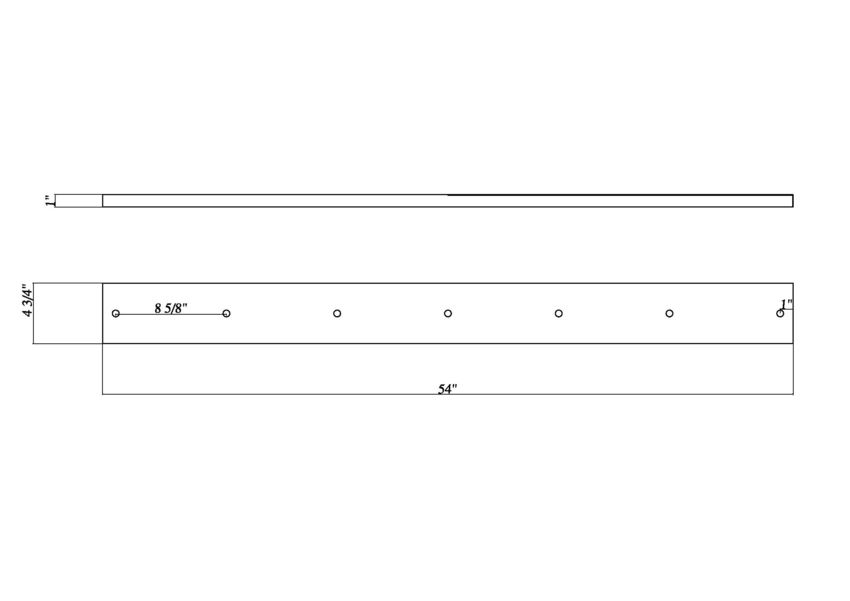 Z-Lite Multi Point Canopy 54" Matte Black Steel Ceiling Plate