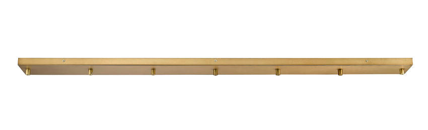 Z-Lite Multi Point Canopy 54" Rubbed Brass Steel Ceiling Plate