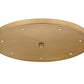 Z-Lite Multi Point Canopy CP1807R-RB 18" Rubbed Brass Steel Ceiling Plate