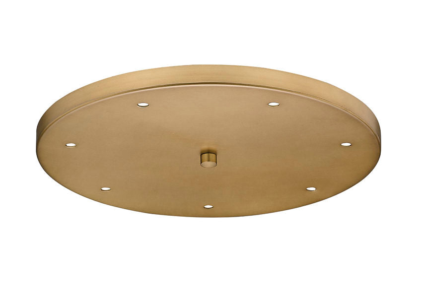 Z-Lite Multi Point Canopy CP1807R-RB 18" Rubbed Brass Steel Ceiling Plate