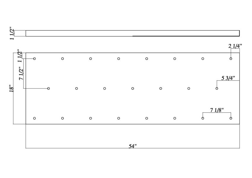 Z-Lite Multi Point Canopy CP5423L-MGLD 54" Modern Gold Steel Ceiling Plate