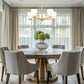 Z-Lite Naya 5-Light Medium Bulb Base Modern Gold Steel Frame Matte Opal Glass Shade Chandelier