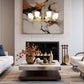 Z-Lite Naya 8-Light Medium Bulb Base Modern Gold Steel Frame Matte Opal Glass Shade Chandelier