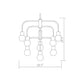 Z-Lite Neutra 27" 9-Light Matte Black and Foundry Brass Chandelier With Opal Glass Shade