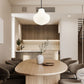 Z-Lite Newbury 13" 1-Light Matte Black Steel Frame Pendant Light With White Opal Glass Shade