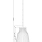 Z-Lite Newbury 8" 1-Light Modern Gold Steel Frame Pendant Light With White Opal Glass Shade