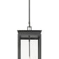 Z-Lite Nova 5018CHB-BK 4-Light Candelabra Base Black Aluminum Clear Glass Shade Outdoor Chain Mount Ceiling Fixture
