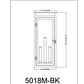 Z-Lite Nova 5018M-BK 3-Light Candelabra Base Black Aluminum Clear Glass Shade Outdoor Wall Light