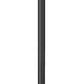 Z-Lite Nova 5018PHBR-5010P-BK 4-Light Candelabra Base Black Aluminum Clear Glass Shade Outdoor Post Mounted Fixture