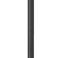 Z-Lite Nova 5018PHBR-5010P-BK 4-Light Candelabra Base Black Aluminum Clear Glass Shade Outdoor Post Mounted Fixture
