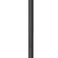 Z-Lite Nova 5018PHBR-5010P-BK 4-Light Candelabra Base Black Aluminum Clear Glass Shade Outdoor Post Mounted Fixture