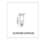 Z-Lite Nova 5018PHBR-533PM-BK 4-Light Candelabra Base Black Aluminum Clear Glass Shade Outdoor Pier Mounted Fixture