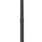 Z-Lite Nova 5018PHBR-564P-BK 4-Light Candelabra Base Black Aluminum Clear Glass Shade Outdoor Post Mounted Fixture