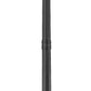 Z-Lite Nova 5018PHBR-564P-BK 4-Light Candelabra Base Black Aluminum Clear Glass Shade Outdoor Post Mounted Fixture