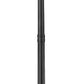 Z-Lite Nova 5018PHBR-564P-BK 4-Light Candelabra Base Black Aluminum Clear Glass Shade Outdoor Post Mounted Fixture