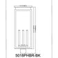 Z-Lite Nova 5018PHBR-BK 4-Light Candelabra Base Black Aluminum Clear Glass Shade Outdoor Post Mount Fixture
