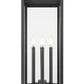 Z-Lite Nova 5018PHBS-BK 4-Light Candelabra Base Black Aluminum Clear Glass Shade Outdoor Post Mount Fixture