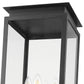 Z-Lite Nova 5018PHBS-BK 4-Light Candelabra Base Black Aluminum Clear Glass Shade Outdoor Post Mount Fixture