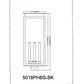 Z-Lite Nova 5018PHBS-BK 4-Light Candelabra Base Black Aluminum Clear Glass Shade Outdoor Post Mount Fixture