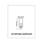 Z-Lite Nova 5018PHBS-SQPM-BK 4-Light Candelabra Base Black Aluminum Clear Glass Shade Outdoor Pier Mounted Fixture