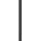 Z-Lite Nova 5018PHXLR-5010P-BK 5-Light Candelabra Base Black Aluminum Clear Glass Shade Outdoor Post Mounted Fixture
