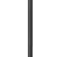 Z-Lite Nova 5018PHXLR-5010P-BK 5-Light Candelabra Base Black Aluminum Clear Glass Shade Outdoor Post Mounted Fixture