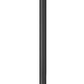 Z-Lite Nova 5018PHXLR-5010P-BK 5-Light Candelabra Base Black Aluminum Clear Glass Shade Outdoor Post Mounted Fixture