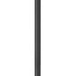 Z-Lite Nova 5018PHXLR-5010P-BK 5-Light Candelabra Base Black Aluminum Clear Glass Shade Outdoor Post Mounted Fixture