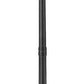 Z-Lite Nova 5018PHXLR-564P-BK 5-Light Candelabra Base Black Aluminum Clear Glass Shade Outdoor Post Mounted Fixture