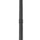 Z-Lite Nova 5018PHXLR-564P-BK 5-Light Candelabra Base Black Aluminum Clear Glass Shade Outdoor Post Mounted Fixture