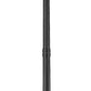 Z-Lite Nova 5018PHXLR-564P-BK 5-Light Candelabra Base Black Aluminum Clear Glass Shade Outdoor Post Mounted Fixture
