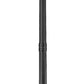 Z-Lite Nova 5018PHXLR-564P-BK 5-Light Candelabra Base Black Aluminum Clear Glass Shade Outdoor Post Mounted Fixture
