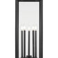Z-Lite Nova 5018PHXLR-BK 5-Light Candelabra Base Black Aluminum Clear Glass Shade Outdoor Post Mount Fixture