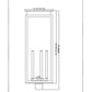 Z-Lite Nova 5018PHXLR-BK 5-Light Candelabra Base Black Aluminum Clear Glass Shade Outdoor Post Mount Fixture