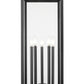 Z-Lite Nova 5018PHXLS-BK 5-Light Candelabra Base Black Aluminum Clear Glass Shade Outdoor Post Mount Fixture