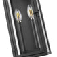 Z-Lite Nova 5018S-BK 2-Light Candelabra Base Black Aluminum Clear Glass Shade Outdoor Wall Light