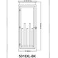 Z-Lite Nova 5018XL-BK 5-Light Candelabra Base Black Aluminum Clear Glass Shade Outdoor Wall Light