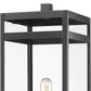 Z-Lite Nuri 596PHBR-519P-BK 1-Light Black Aluminum Clear Glass Shade Outdoor Post Mounted Fixture