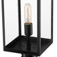 Z-Lite Nuri 596PHMR-519P-BK 1-Light Black Aluminum Clear Glass Shade Outdoor Post Mounted Fixture