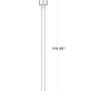 Z-Lite Nuri 596PHMS-536P-BK 1-Light Black Aluminum Clear Glass Shade Outdoor Post Mounted Fixture